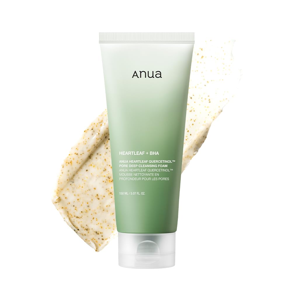 ANUA Heartleaf Quercetinol Pore Deep Cleansing Foam, Facial Cleanser