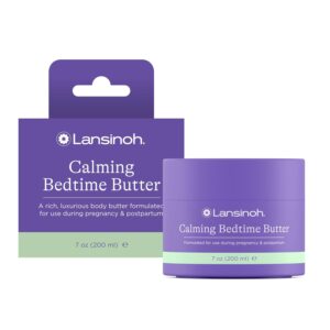 Lansinoh Magnesium Bedtime Butter Body Lotion for Pregnant Moms